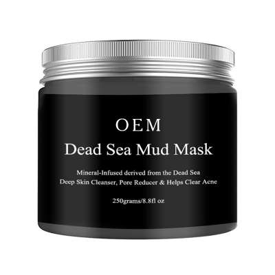 OEM High Quality Clay Mask Private Label Natural Dead Sea Mud Mask Skin Care Deep Cleaning Organic Black Face Mask